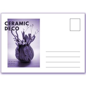 Postkarte violett